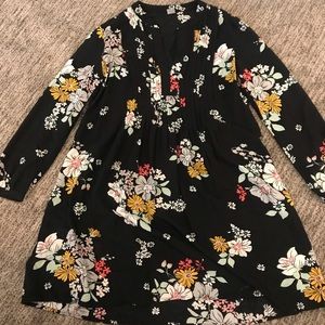 Cute black floral Old Navy dress